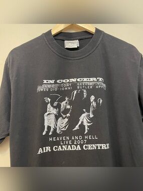 Vintage 2007 Black Sabbath T Shirt Heaven and Hell Tour Toronto Size Large